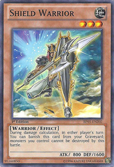 Shield Warrior - BP01-EN202 - Starfoil Rare - 1st Edition