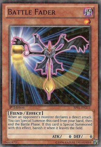 Battle Fader - BP01-EN211 - Starfoil Rare - 1st Edition