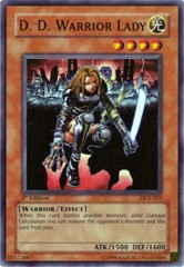 D.D. Warrior Lady - DCR-027 - Super Rare - 1st Edition