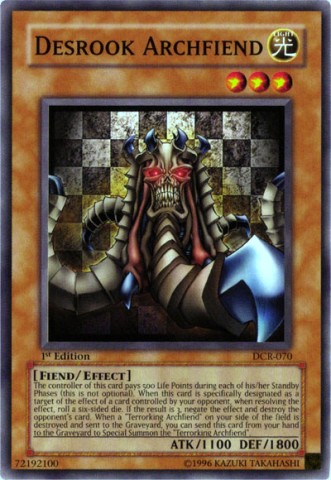 Desrook Archfiend - DCR-070 - Common - 1st Edition