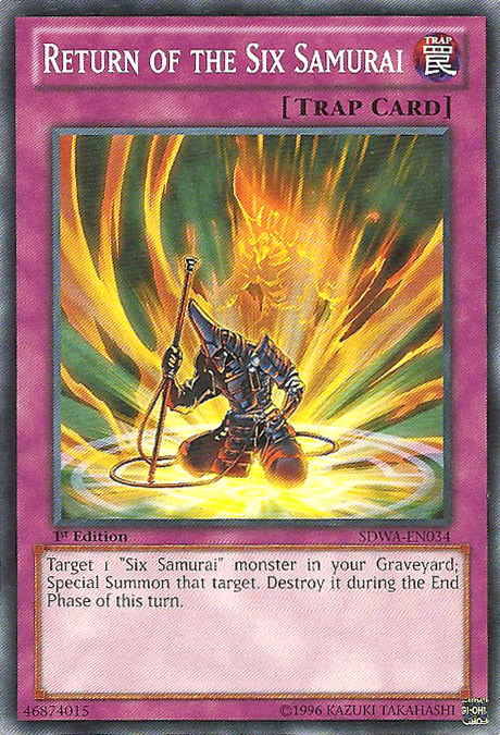yugioh samurai warlords 1st edition structure deck Shien's Squire (SDWA-EN019) [Structure Deck: Warlords]  Pokemon Plug is a strategic trading card game in two players Duel each other using a variety of Monster Return of the Six Samurai