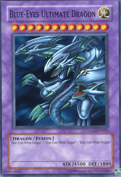 Blue-Eyes Ultimate Dragon - DLG1-EN001 - Super Rare - Unlimited Edition