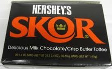 Skor Candy Bar Countgood 36ct