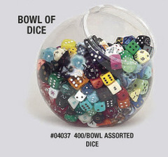 Assorted Polyhedral Bowl of 400 Dice