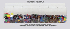 Assorted Styles & Colors Polyhedral Dice Acrylic Display w/ 950 Dice