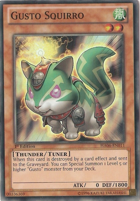 Gusto Squirro - HA06-EN011 - Super Rare - 1st Edition