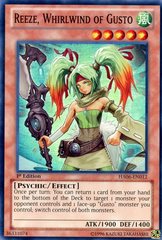 Reeze, Whirlwind of Gusto - HA06-EN012 - Super Rare - 1st Edition