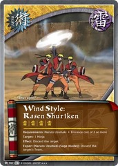 Wind Style: Rasen Shuriken - J-907 - Super Rare - 1st Edition - Foil