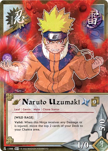 Naruto Uzumaki - N-1388 - Common - 1st Edition - Naruto CCG