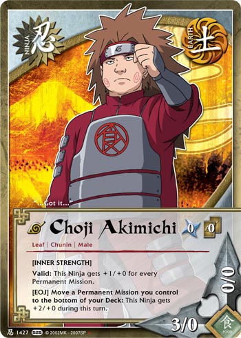 Choji Akimichi - N-1427 - Starter - 1st Edition