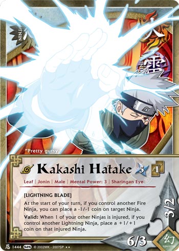 Kakashi Hatake - N-1444 - Rare - 1st Edition