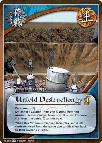 Untold Destruction - M-889 - Rare - 1st Edition