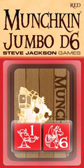 Munchkin Jumbo d6 Red Dice