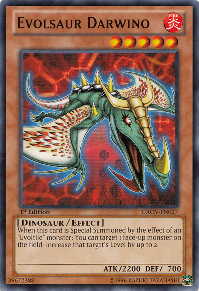Evolsaur Darwino - GAOV-EN027 - Common - Unlimited Edition