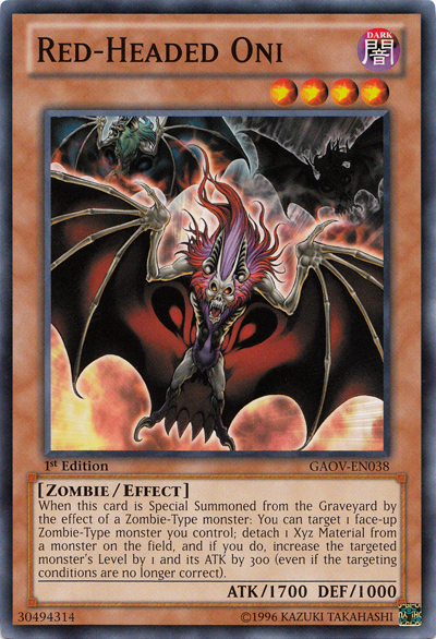 Red-Headed Oni - GAOV-EN038 - Common - Unlimited Edition