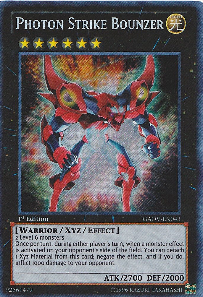 Photon Strike Bounzer - GAOV-EN043 - Secret Rare - Unlimited Edition - Yu-Gi-Oh! Singles Booster Pack Singles Galactic Overlord - The End Games Photon Strike Bounzer - GAOV-EN043 - Secret Rare - Unlimited Edition - Yu-Gi-Oh! Singles Booster Pack Singles Galactic Overlord - The End Games