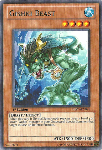 Gishki Beast - PHSW-EN095 - Rare - Unlimited Edition