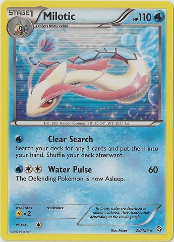 Milotic - 28/124 - Holo Rare