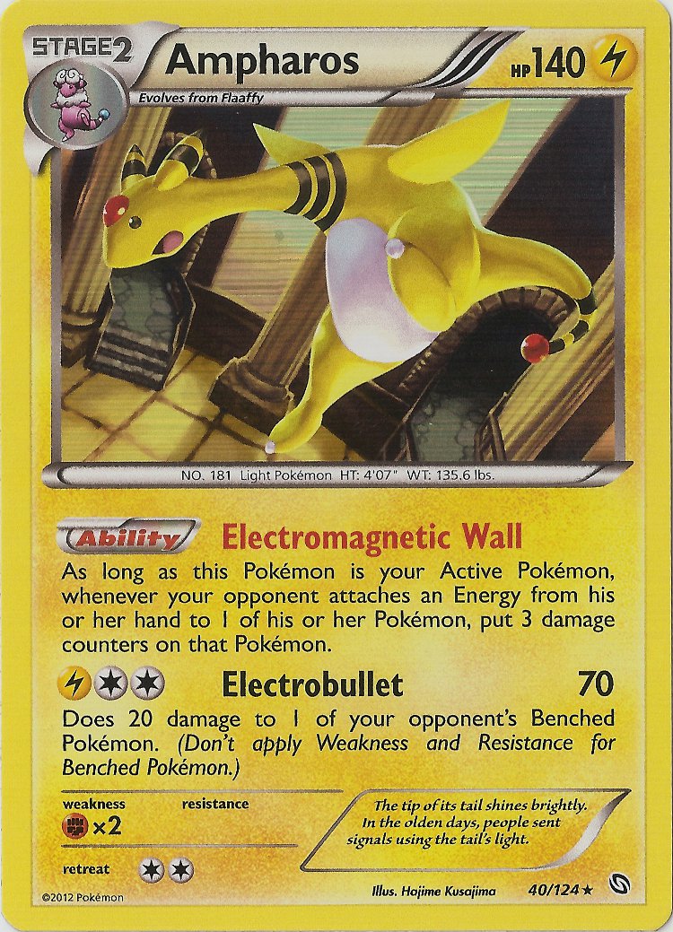 Ampharos - 40/124 - Holo Rare