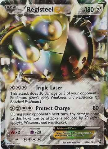 Registeel-EX - 81/124 - Holo Rare ex