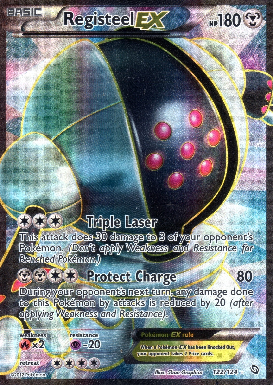 Registeel EX -- 122/124 - Full Art