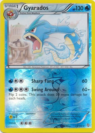 Gyarados - 24/124 - Rare - Reverse Holo