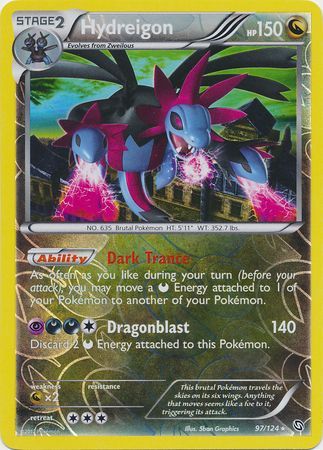 Hydreigon - 97/124 - Holo Rare - Reverse Holo