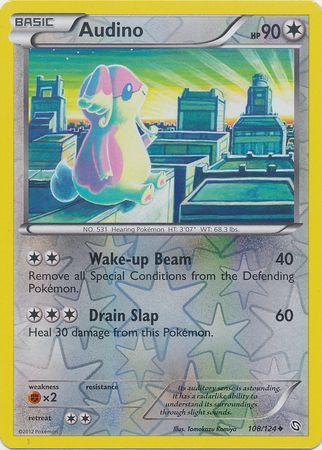 Audino - 108/124 - Uncommon - Reverse Holo