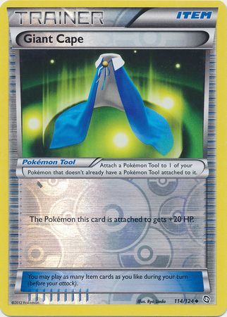Giant Cape - 114/124 - Uncommon - Reverse Holo