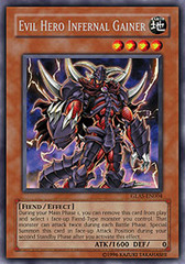 Evil Hero Infernal Gainer - GLAS-EN004 - Rare - 1st Edition