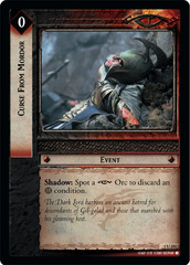 Curse From Mordor - Foil