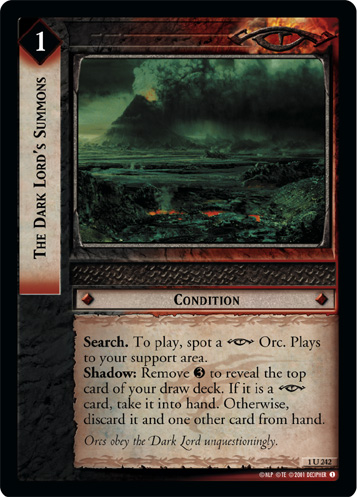 The Dark Lords Summons - Foil