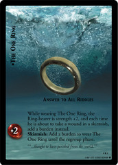 The One Ring, Answer to All Riddles - 4R1 - Foil