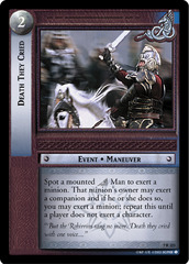 Death They Cried - Foil
