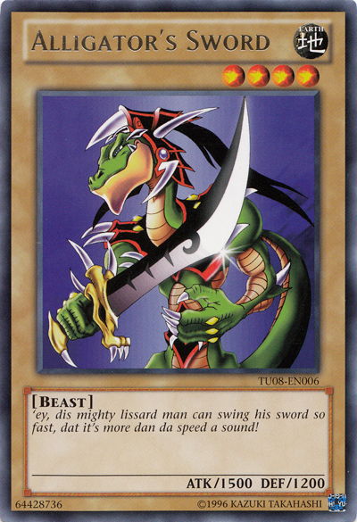 Alligators Sword - TU08-EN006 - Rare - Unlimited Edition
