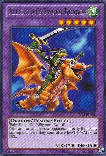 Alligators Sword Dragon - TU08-EN008 - Rare - Unlimited Edition