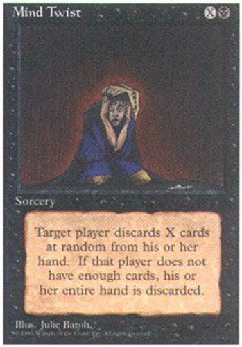 MTG Mind Twist, Moderate Play, English Alternate Fourth Edition