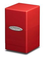 UPR84174: Deckbox: Satin Tower 100+ Solid- Red, Apple