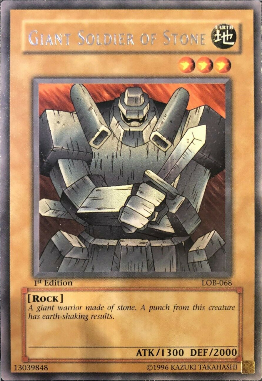 Giant Soldier of Stone - LOB-068 - Rare - 1st Edition