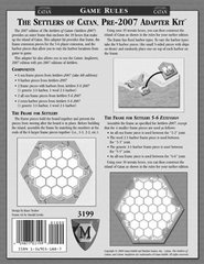 The Settlers of Catan Pre-2007 Adapter Kit