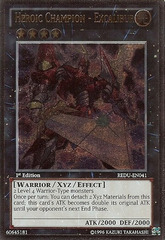 Heroic Champion - Excalibur - REDU-EN041 - Ultimate Rare - Unlimited Edition