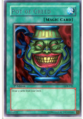 Pot of Greed - LOB-119 - Rare - 1st Edition (Magic Card)