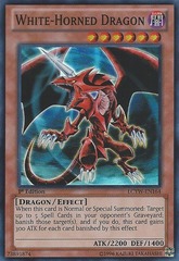 White-Horned Dragon - LCYW-EN164 - Super Rare - 1st Edition