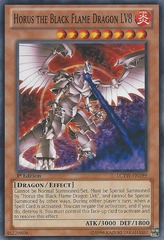 Horus the Black Flame Dragon LV8 - LCYW-EN199 - Common - 1st Edition