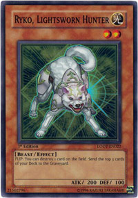 Ryko, Lightsworn Hunter - LODT-EN022 - Super Rare - 1st Edition