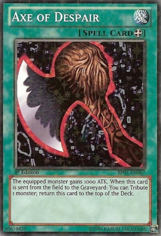 Axe of Despair - BP01-EN067 - Starfoil Rare - Unlimited Edition