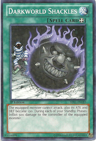 Darkworld Shackles - BP01-EN083 - Starfoil Rare - Unlimited Edition