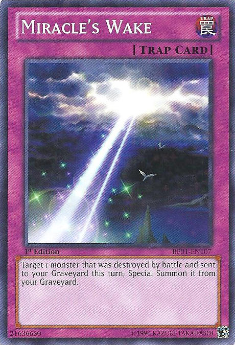 Miracles Wake - BP01-EN107 - Starfoil Rare - Unlimited Edition