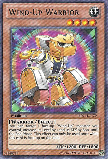 Wind-Up Warrior - BP01-EN170 - Starfoil Rare - Unlimited Edition