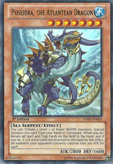 Poseidra, the Atlantean Dragon - SDRE-EN001 - Ultra Rare - 1st Edition